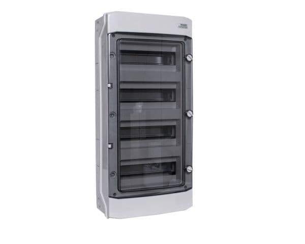 Installation housing, plastic, surface-mounted, IP65, 4 rows, 12 modules, 1500V DC