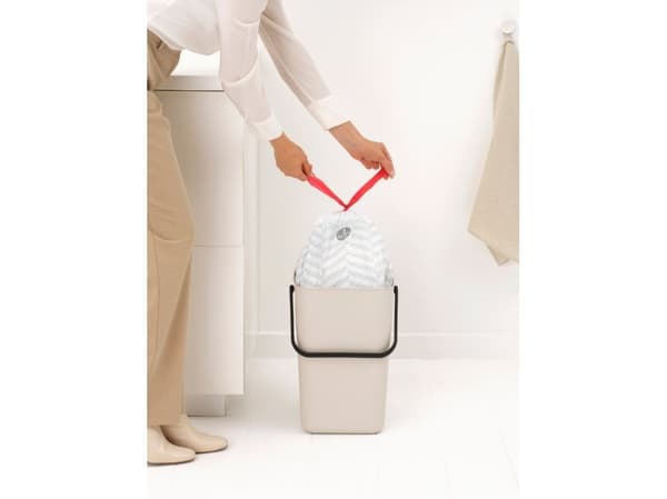 Brabantia Sort & Go, 25 l, Rektangulær, Resirkulert plast, Beige, Manuell, Plast