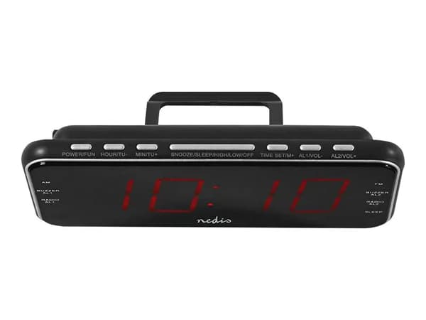 Nedis CLAR004BK - Klokkeradio - svart