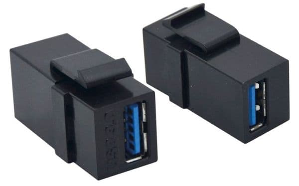 ROLINE 25.99.8207, Flat, Sort, USB A, USB A, Hunkjønn, Hunkjønn