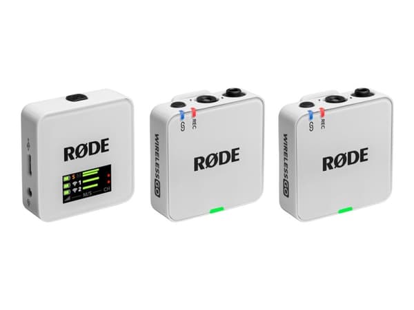RØDE Wireless GO - 3. generasjon - mikrofonsystem - USB - hvit