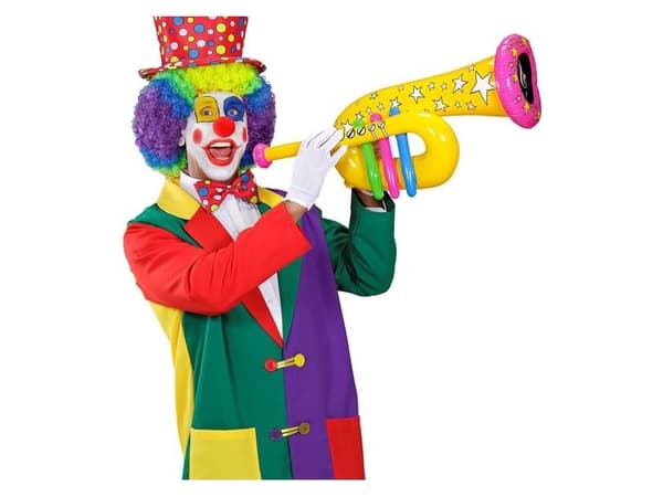 Gul uppblåsbar tuba