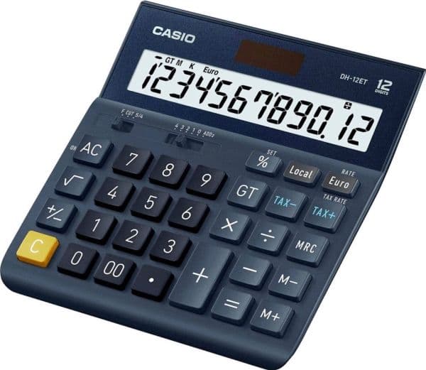 Bordräknare Casio DH-12ET - blå - 12 siffror