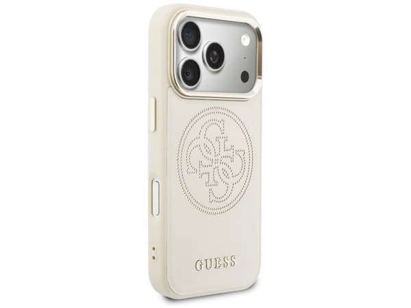 Guess Perforated 4G MagSafe-deksel til iPhone 17 Pro Max - beige