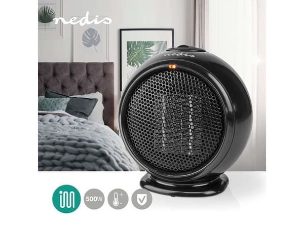 Keramisk varmluftsvifte 500 W