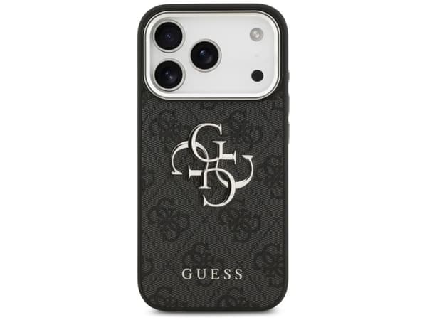 Guess 4G Big 4G Classic Logo - iPhone 17 Pro Case (musta / hopea)