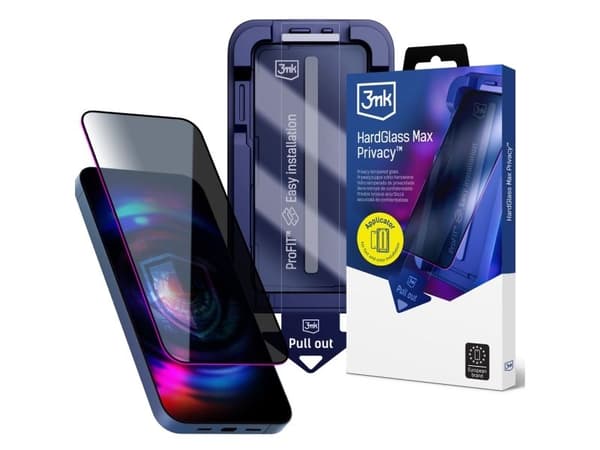 3mk Hardglass Max Privacy skyddsglas för iPhone 17 Pro