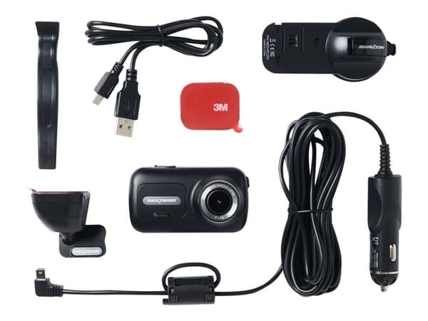 Nextbase 322GW - Instrumentpanelkamera - 1 080 p / 60 fps - Wireless LAN, Bluetooth - GPS - G-Sensor - svart