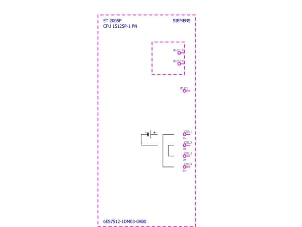 CPU 1512SP-1 PN, 400KB program, 2MB data