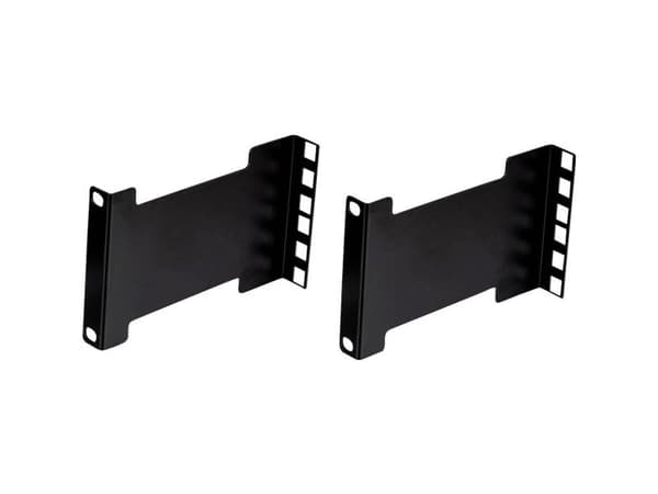 19" rack dybdeutvider, 2 stk, 2U, metall, 151,5 mm