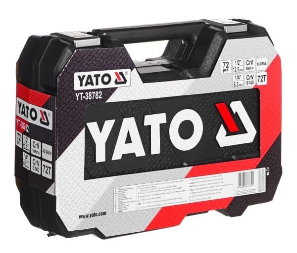 YATO NØKKEL 1/4" / 1/2" 72 stk.