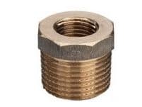 Viega nippelmuffe 1/2" x 1/4" rødgods