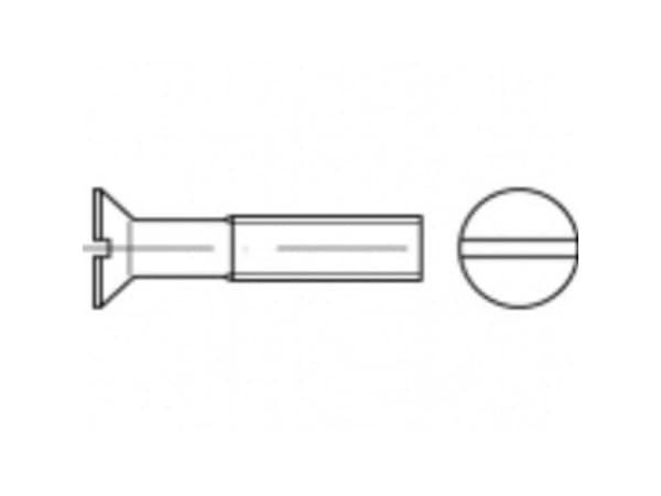 TOOLCRAFT försänkta skruvar M2 5 mm spår (2000 st)