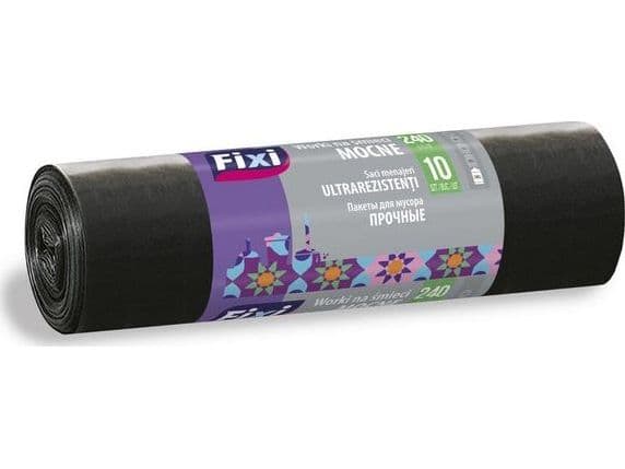 Søppelsekker 240 l svarte 10/p