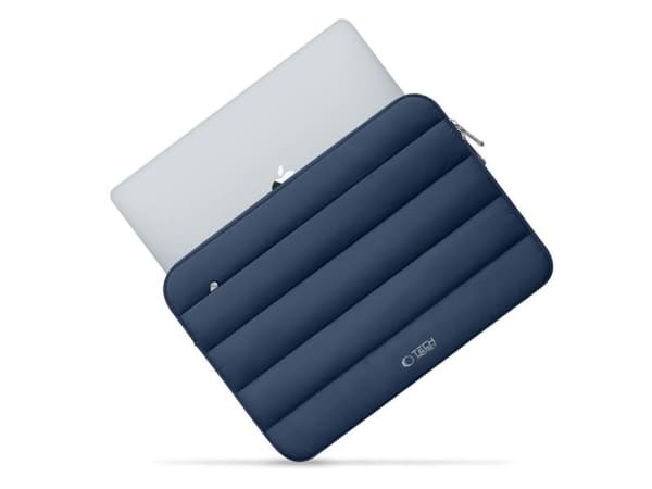 Tech-Protett fluffig laptopväska 15-16" - Marinblå