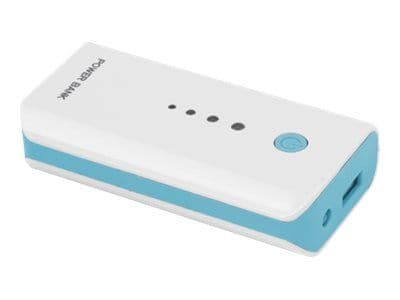 Esperanza ELECTRON - Strømbank - 5200 mAh - 1 A (USB) - på kabel: Micro-USB - hvit, blå