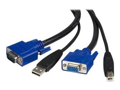 STARTECH.COM SVUSB2N1 6 6 Ft. USB+VGA 2-in-1 KVM Switch Cable