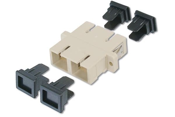 DIGITUS - Verkkoliitin - SC multimode (naaras) - SC multimode (naaras) - valokuitu - harmaa
