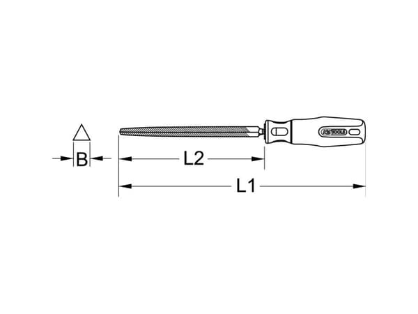 KS Tools 1570406 fil 370 mm, 1 stk