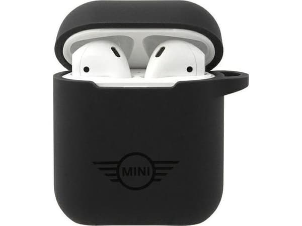 Mini Morris Mini Mini Mini Mini MIACA2SLTBK AirPods-skydd Exclusive/Svart Solid Silicone Collection