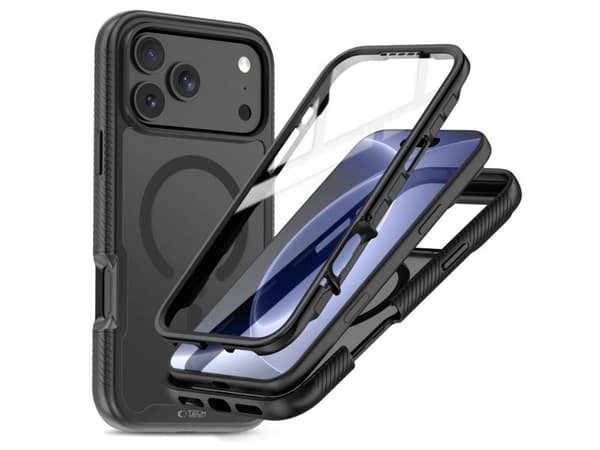 Tech-Protect Defense MagSafe Case for iPhone 17 Pro / 18 Pro - Matte Black