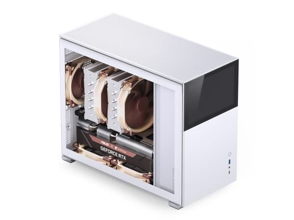 Jonsbo D31 STD, Midi Tower, PC, Hvit, DTX, ITX, Micro ATX, Stål, Spilling