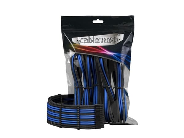 CableMod PRO Series ModMesh - Förlängningssladdsats - formpressad - svart, blå