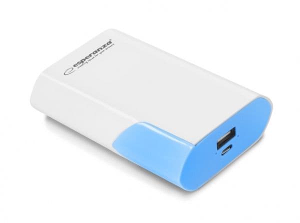 Esperanza EMP111WB, 6000 mAh, Blå, Hvit