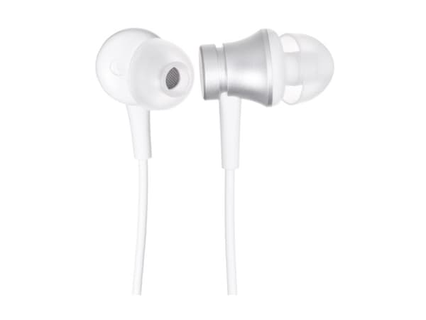 Xiaomi MI Basic - Ørepropper med mikrofon - i øret - kablet - 3,5 mm jakk - sølv