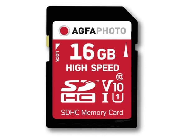AgfaPhoto - Flash-minneskort - 16 GB - Class 10 - SDHC