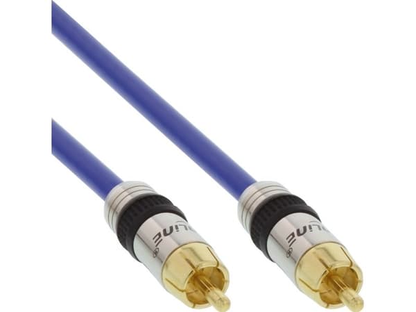 InLine 89405P, RCA, Hankjønn, RCA, Hankjønn, 5 m, Blå