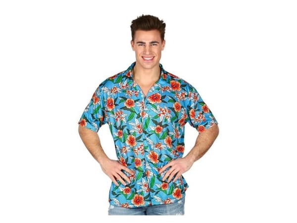 Lyseblå Hawaii skjorte