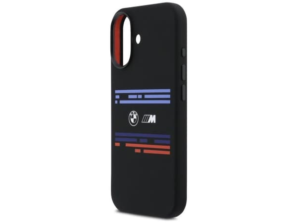 BMW M Silicon Horizontal Line MagSafe Case for iPhone 17 - Black