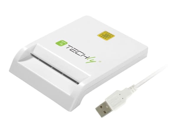 Techly USB 2.0-kortläsare / Smart Card Reader