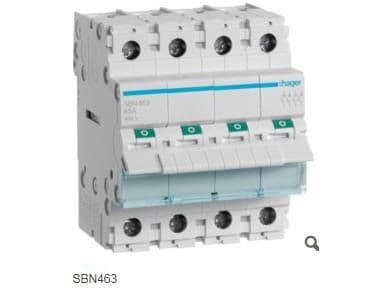 Strömbrytare 4P 63A SBN463
