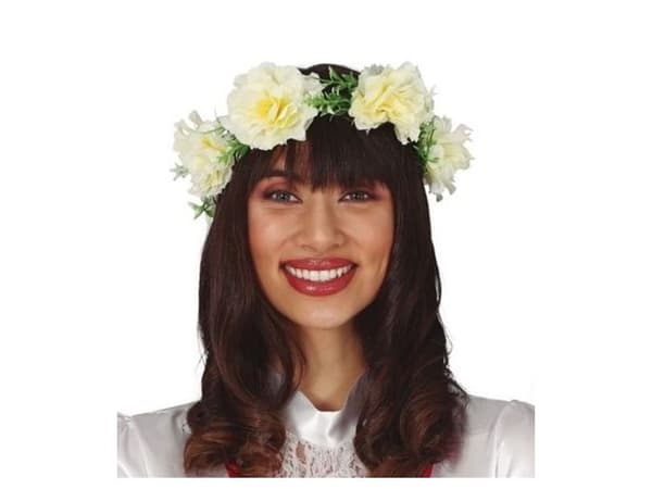 Blomsterkrans med slør