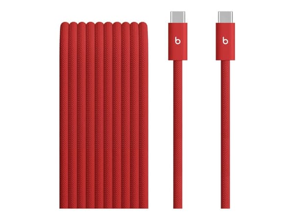Beats 240W USB-C/USB-C Braided Cable (3m) - Red