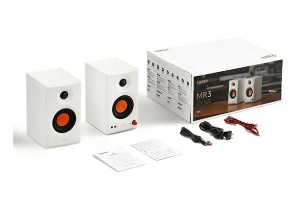 Edifier MR3 - Högtalare - för studiomonitor - trådlös - Bluetooth - Appkontrollerad - 34 Watt (Total) - 2-vägs - vit