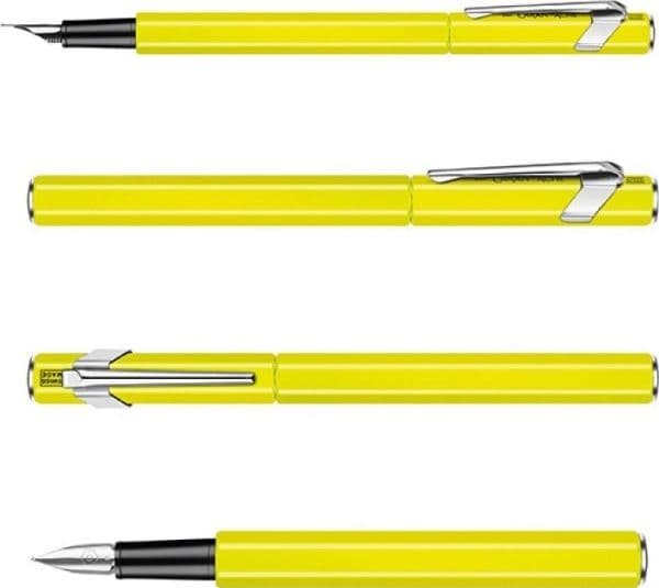 Caran d`Ache reservoarpenna 849 Fluo Line, M, gul