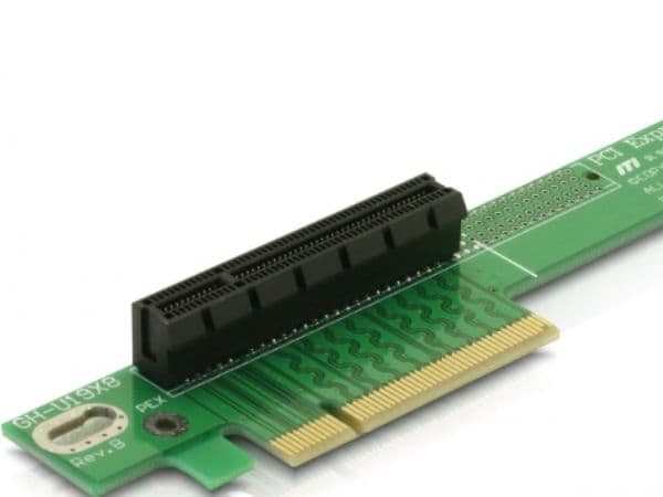 Delock Riser Card PCI Express x8 Angled 90° Left insertion - Stigekort