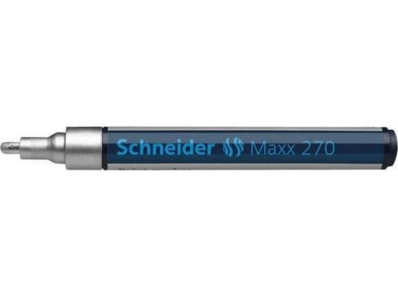 Schneider Pen Maxx 270, Silver, Blå, Silver, Medium, Projektilspets, 1 mm, 3 mm