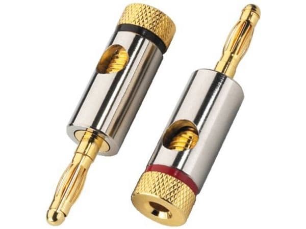 Monacor BP-150, banana, Gull, Gull, 2 stykker