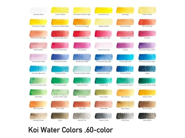 Sakura Koi Water Colors Studio-set | 60 halva pans
