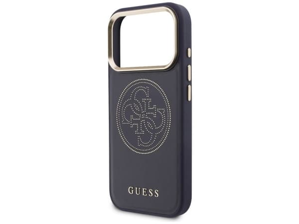 Guess perforert 4G MagSafe-deksel for iPhone 17 Pro - blå