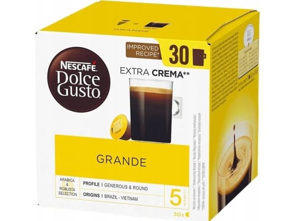 Nescafe kapsler til Dolce Gusto Grande 30 stk.