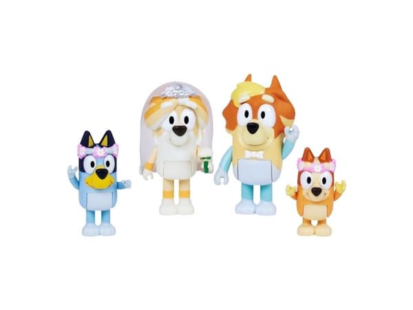 Bluey Figurer 4-pack Bröllop