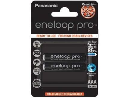 Panasonic eneloop pro BK-4HCDE/2BE - Batteri 2 x AAA - NiMH - (ladbare) - 930 mAh