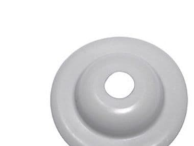 Bussningskrage i plast vit 1 1/4"