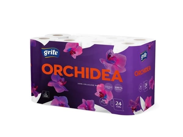 Wc-paperi Grite Orchid, 3 sl