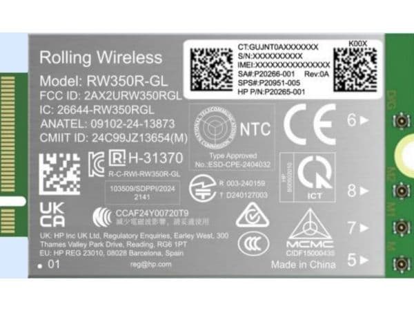 HP - Trådløs mobilmodem - 4G LTE Advanced Pro - M.2 Card